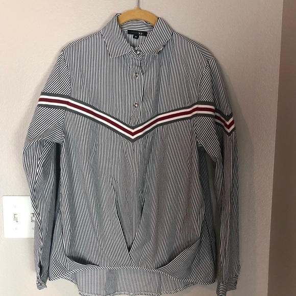 PAPERMOON STITCH FIX Stripe Pintucked Blouse - Picture 2 of 5